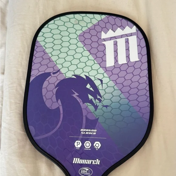 Monarch Purple and Green Pickleball Paddle - Picture 5 of 7
